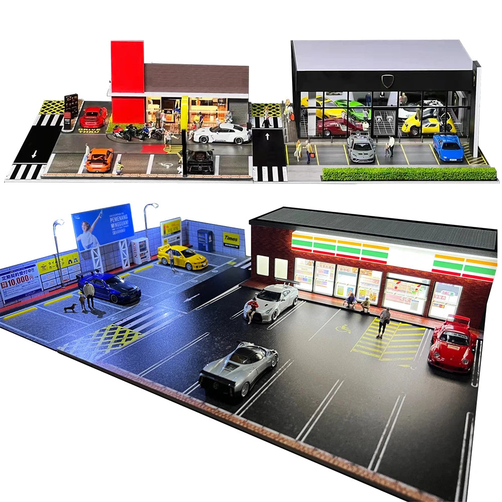 1:64 Scale Diorama Car Garage Model