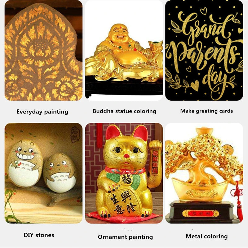 60ml Metallic Acrylic Paint Pigments