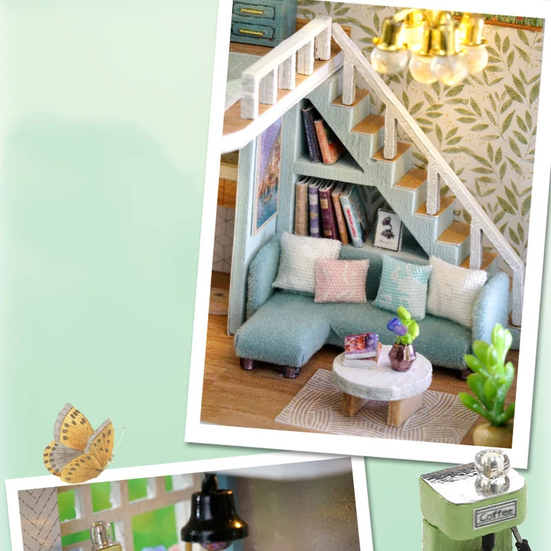 DIY Mini Wooden Dollhouse Kit