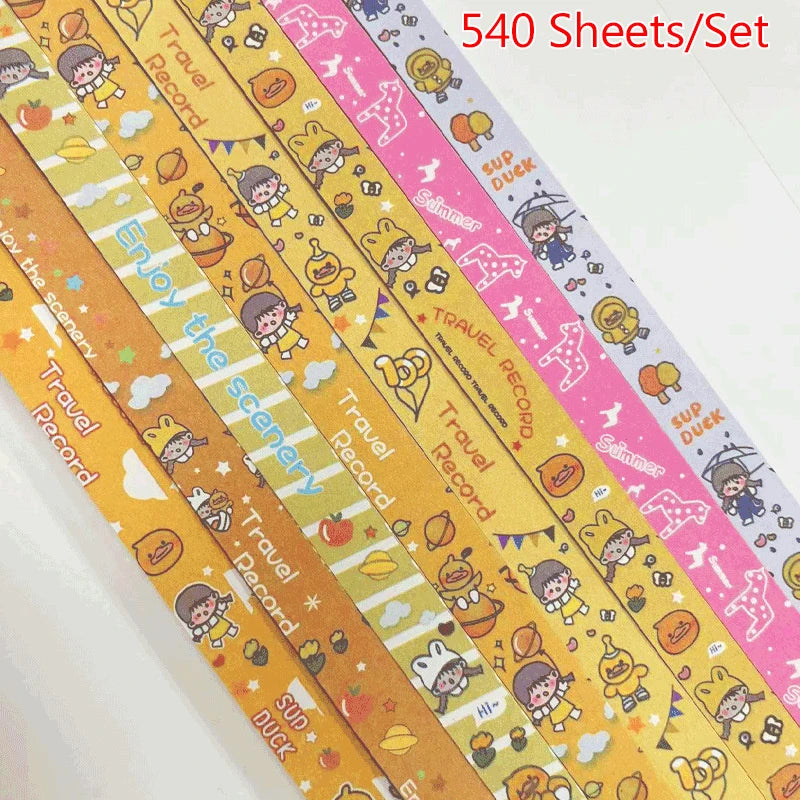 540 Sheets Lucky Star Origami Paper Strips