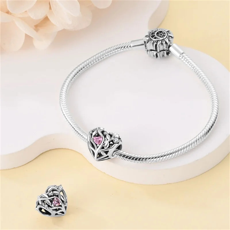 S925 Silver Luminous Firefly & Star Charms (3mm)