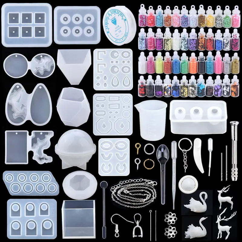 16 Styles Epoxy Resin Casting Molds Set