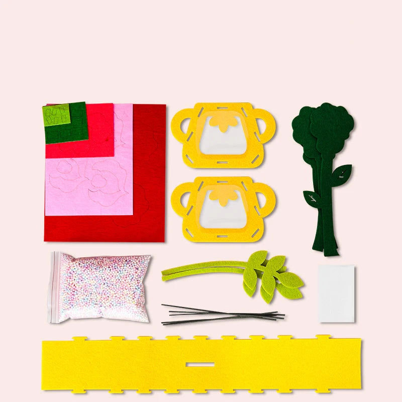 DIY Montessori Flower Toy Craft Set