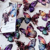 30pcs Vintage Butterfly PET Stickers – Scrapbook & Journal Decoration