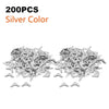 50pcs/200pcs Vintage Metal Book Corner Protectors – Golden, Silver, Bronze for Scrapbook, Photo Album, Notebook, Menu, Folder