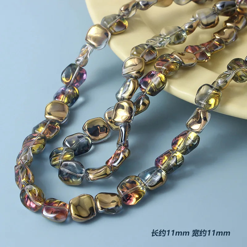 20pcs 11mm Irregular Lampwork Glass Beads