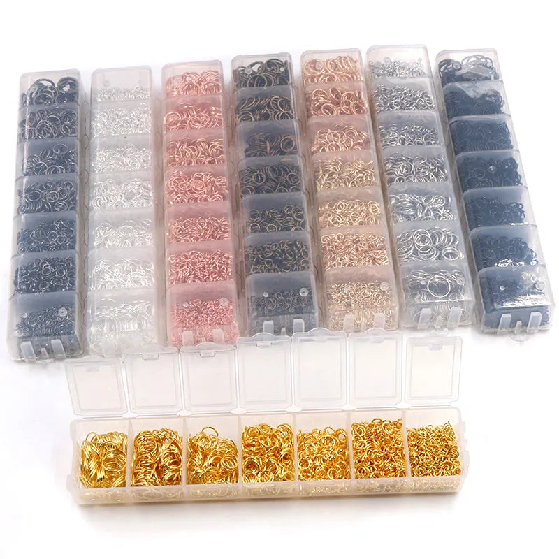 Jump Rings Set (3–10mm, 8 Colors) for Jewelry Making