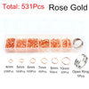 Jump Rings Set (3–10mm, 8 Colors) for Jewelry Making