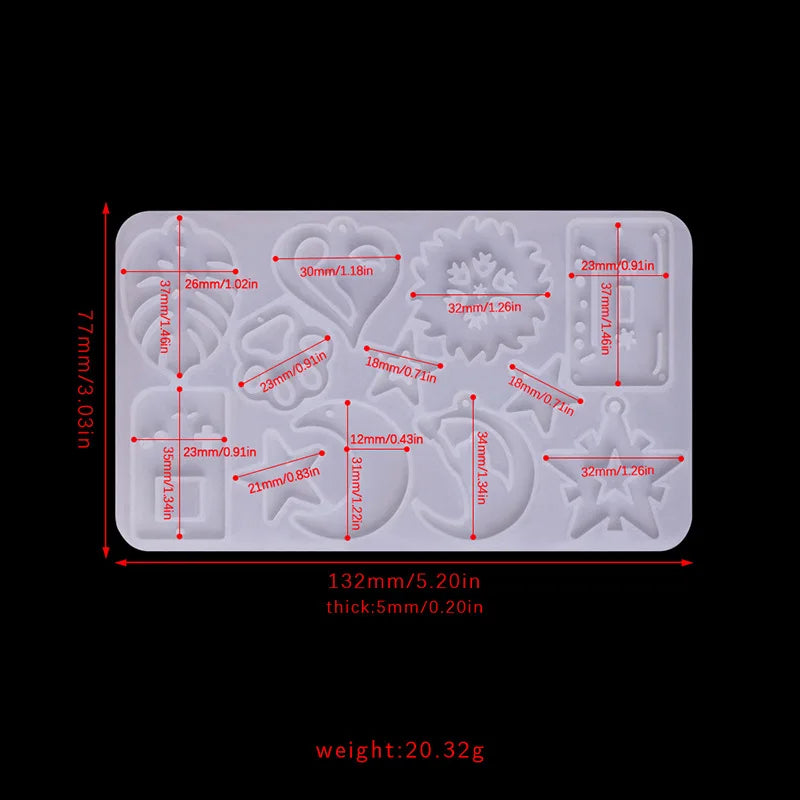 Earring & Pendant Silicone Mold