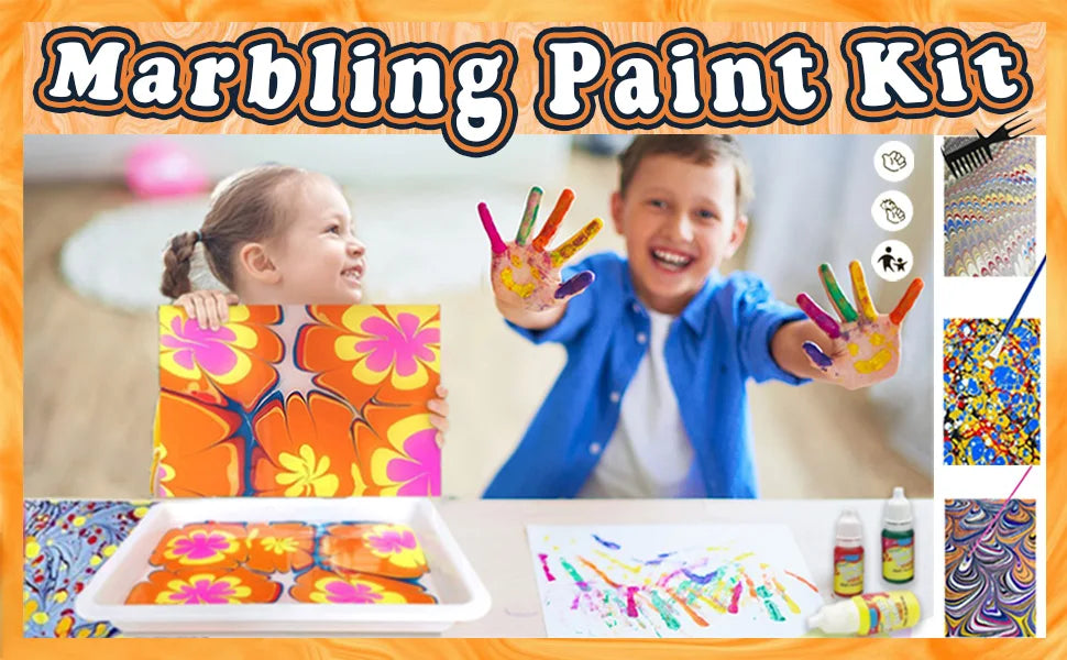 Kids Marble Painting Kit