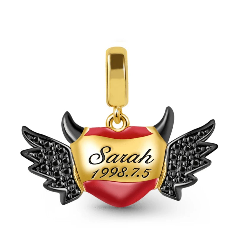 925 Sterling Silver Black Mysterious Charms