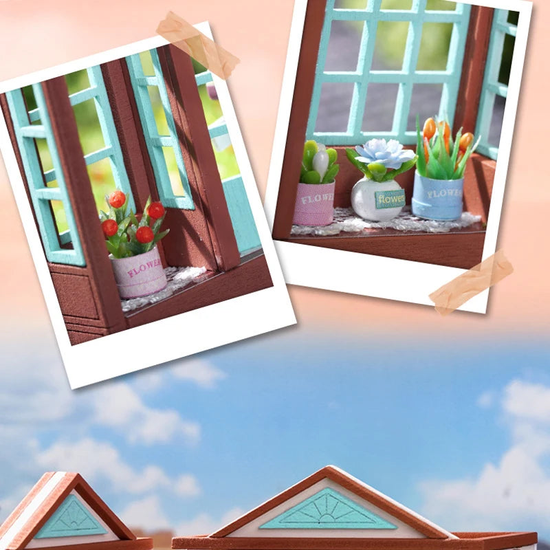 DIY Mini Wooden Dollhouse Kit
