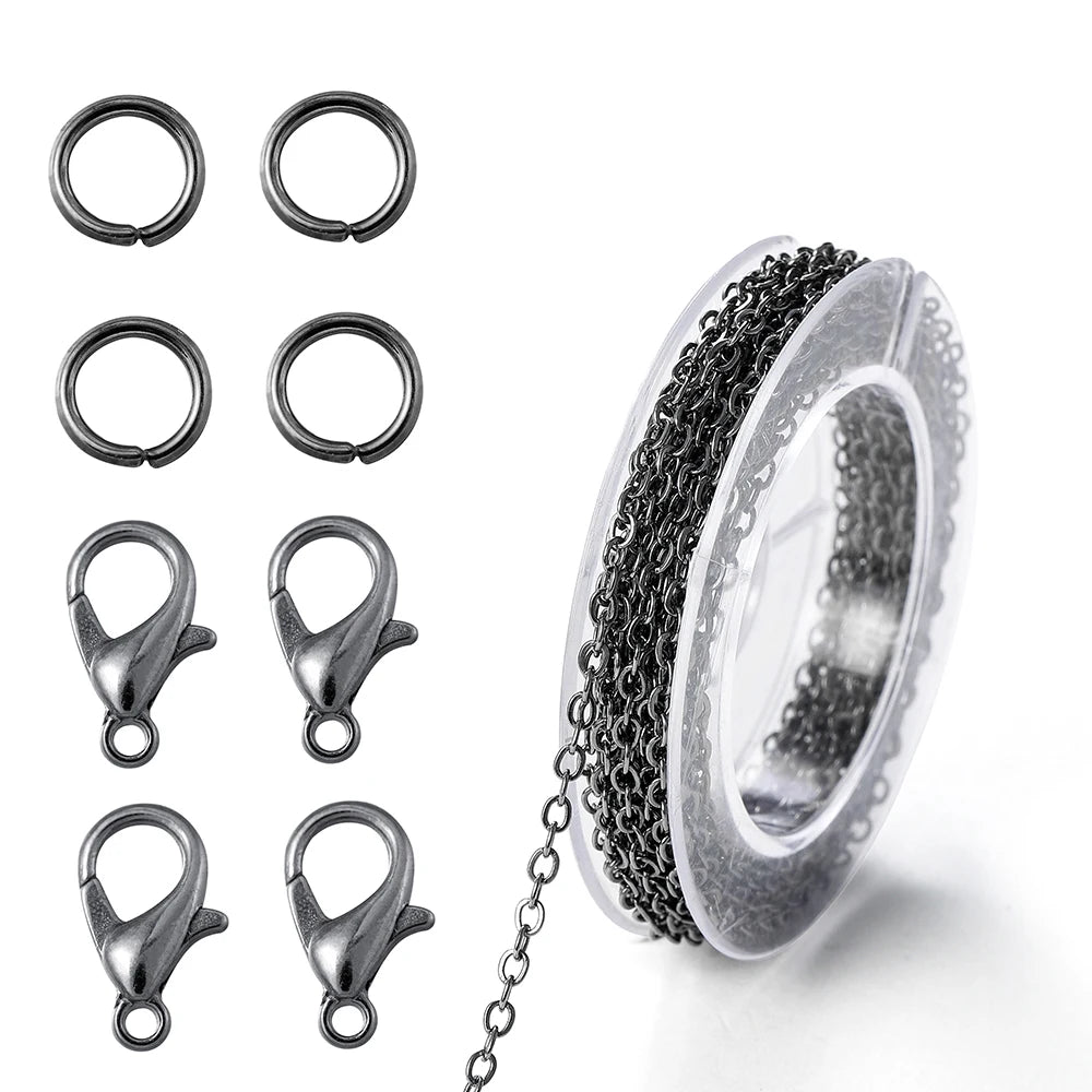 3M Alloy Link Chain with Clasps & Jump Rings