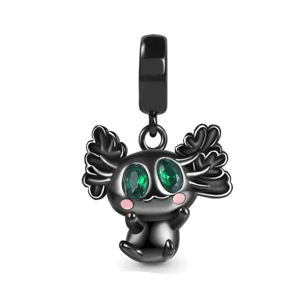 925 Sterling Silver Black Mysterious Charms