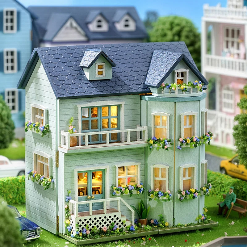 DIY Mini Wooden Dollhouse Kit