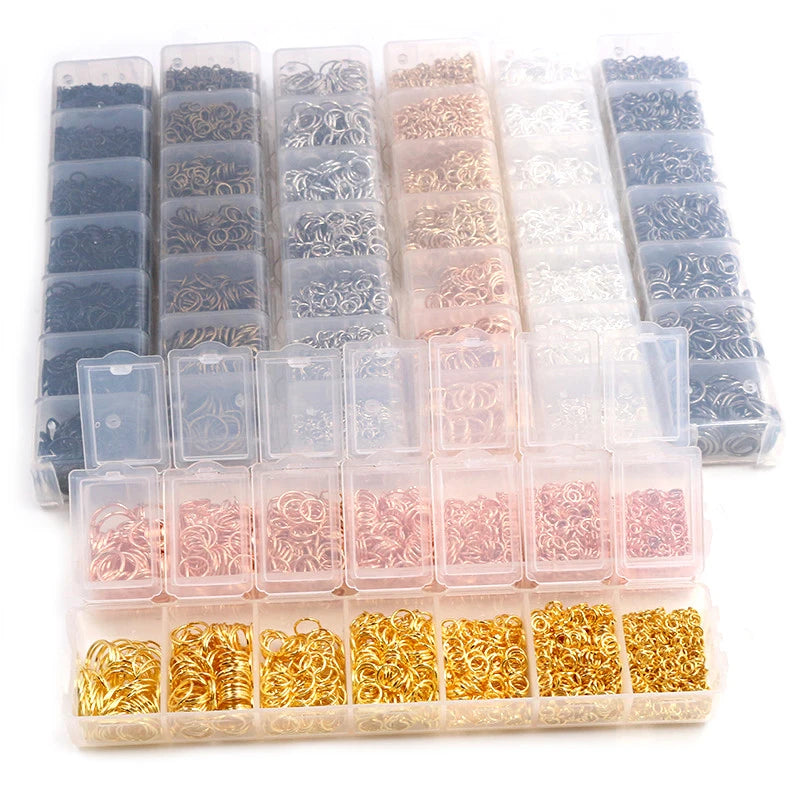 Jump Rings Set (3–10mm, 8 Colors) for Jewelry Making