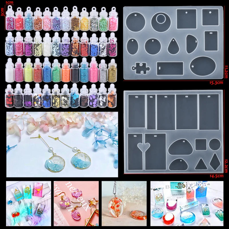 16 Styles Epoxy Resin Casting Molds Set