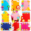 3pcs DIY Cartoon Animal Photo Frame Craft Set