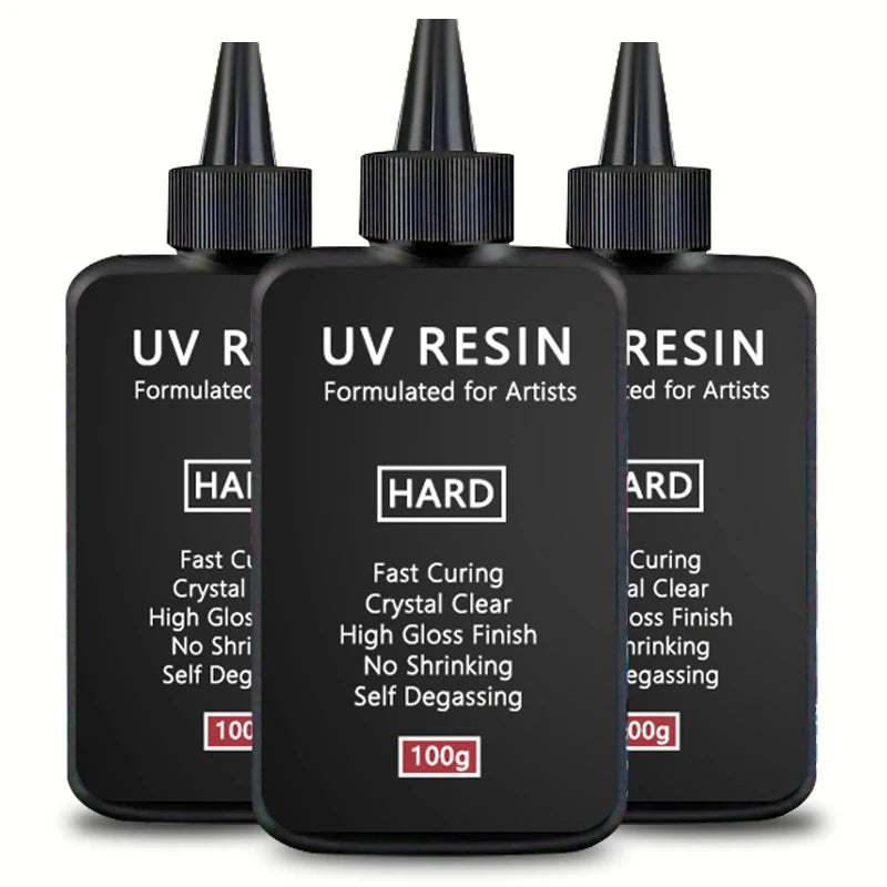 UV Resin 100g-300g with 5 Random Molds