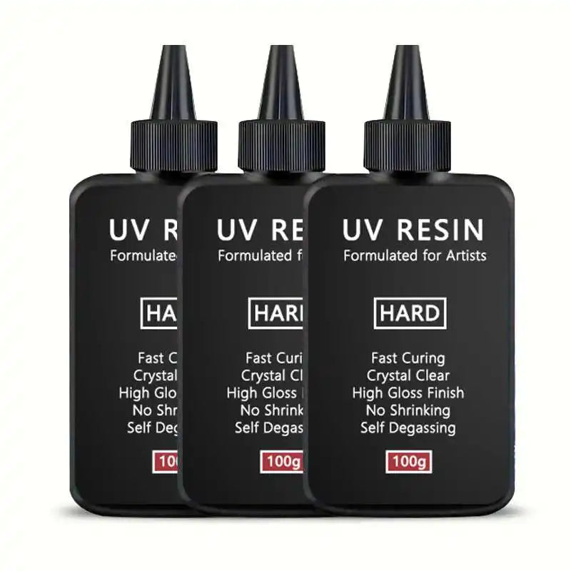 UV Resin 100g-300g with 5 Random Molds