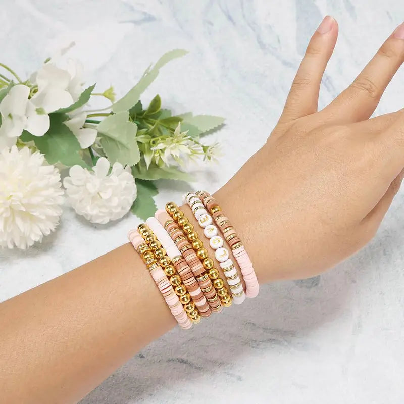 DIY Clay Beads Bracelet Making Kit