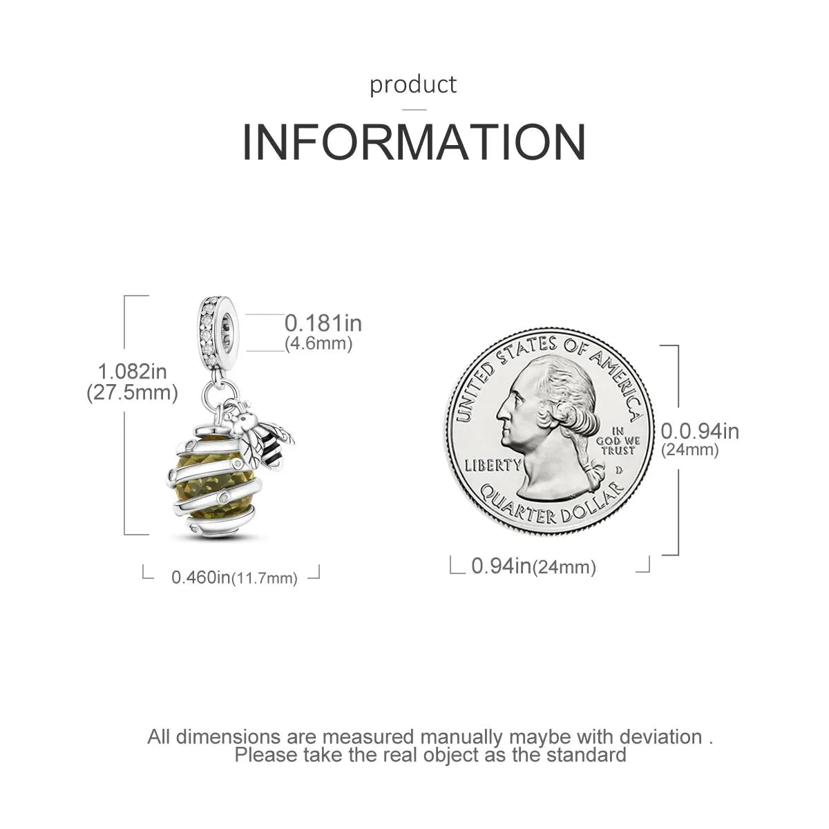 MULA 1PC Silver Plated Charms