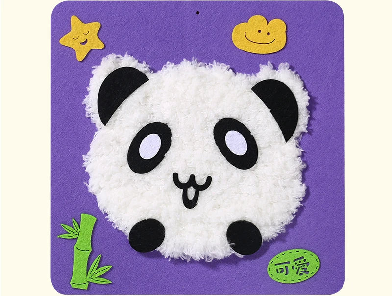 Cartoon Animal Punch Needle Embroidery Kit