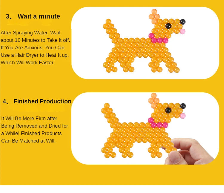 1000pcs Water Spray Magic Beads Craft Kit