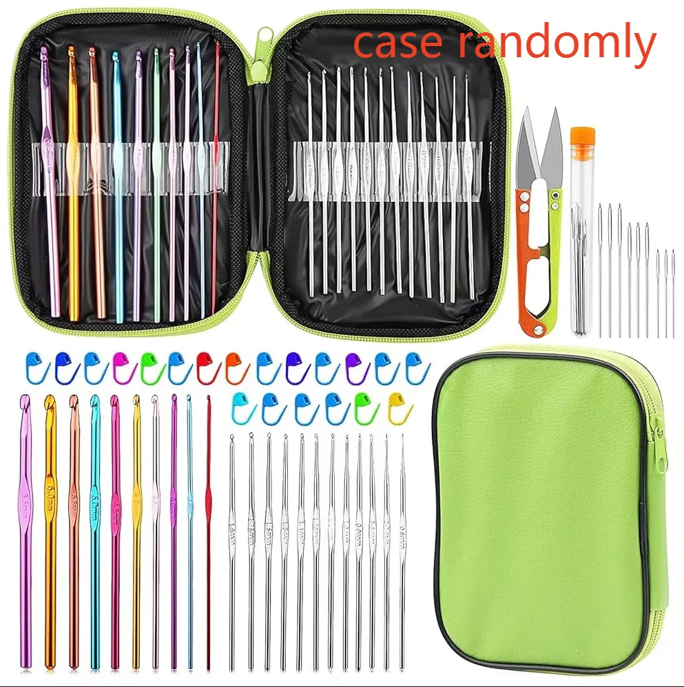 Fenrry Crochet Hooks Kit with Case & Accessories