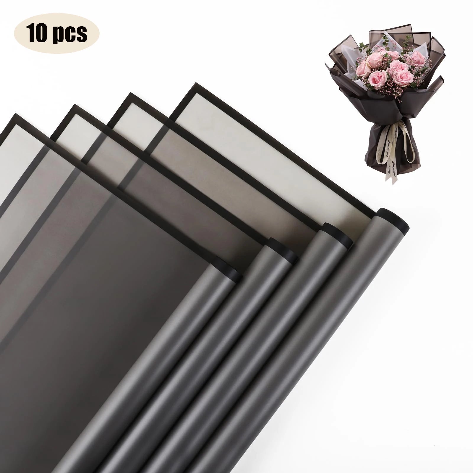 10 Sheets Waterproof Flower Wrapping Paper