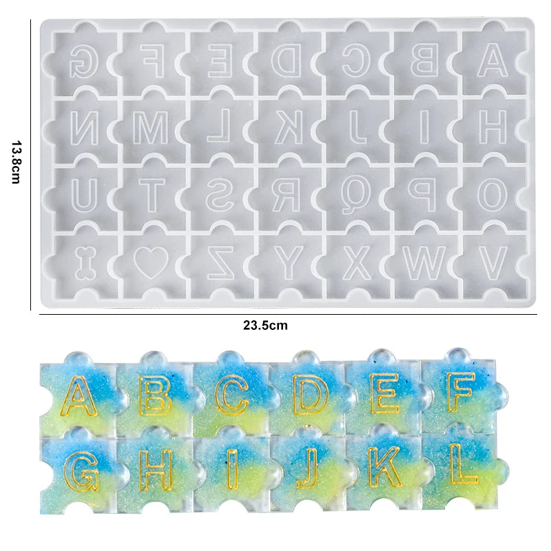 Alphabet Keychain Molds