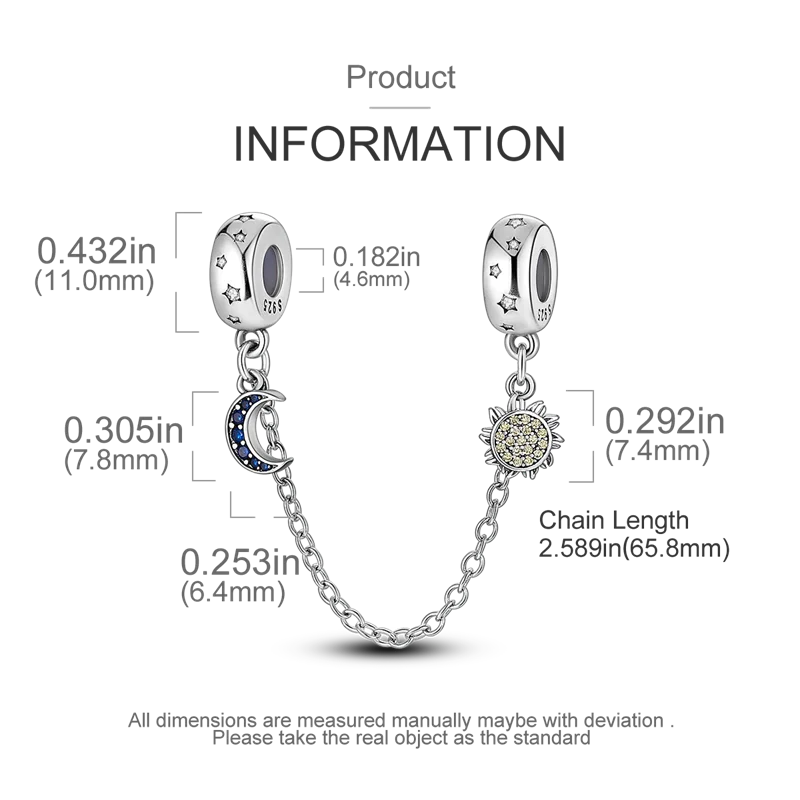 S925 Silver Luminous Firefly & Star Charms (3mm)