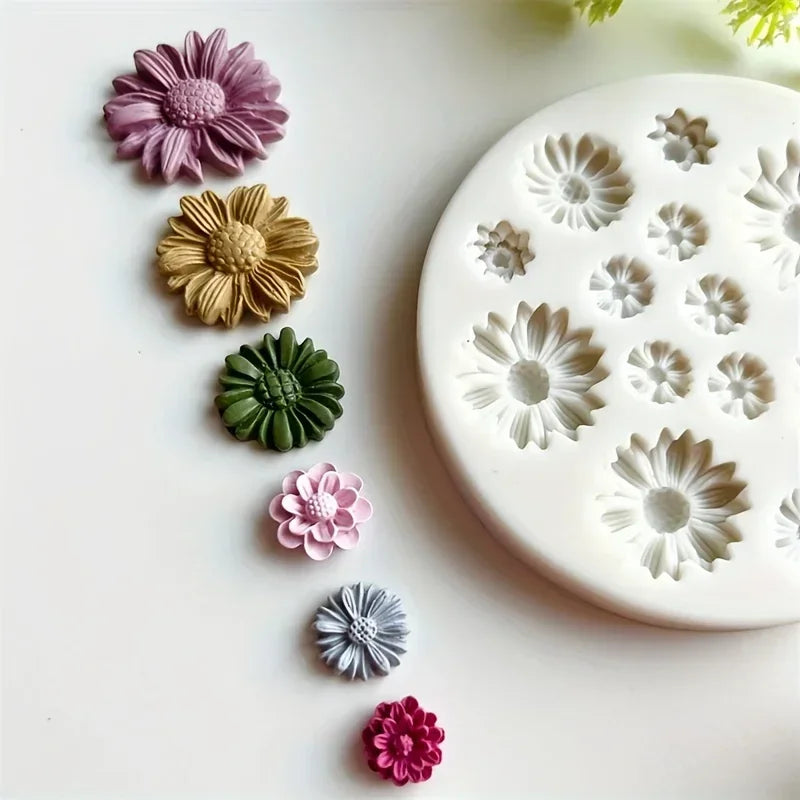 1pc 3D Flower Silicone Mold