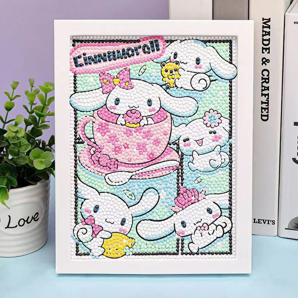 Sanrio Hello Kitty 5D Diamond Painting Kit with Frame
