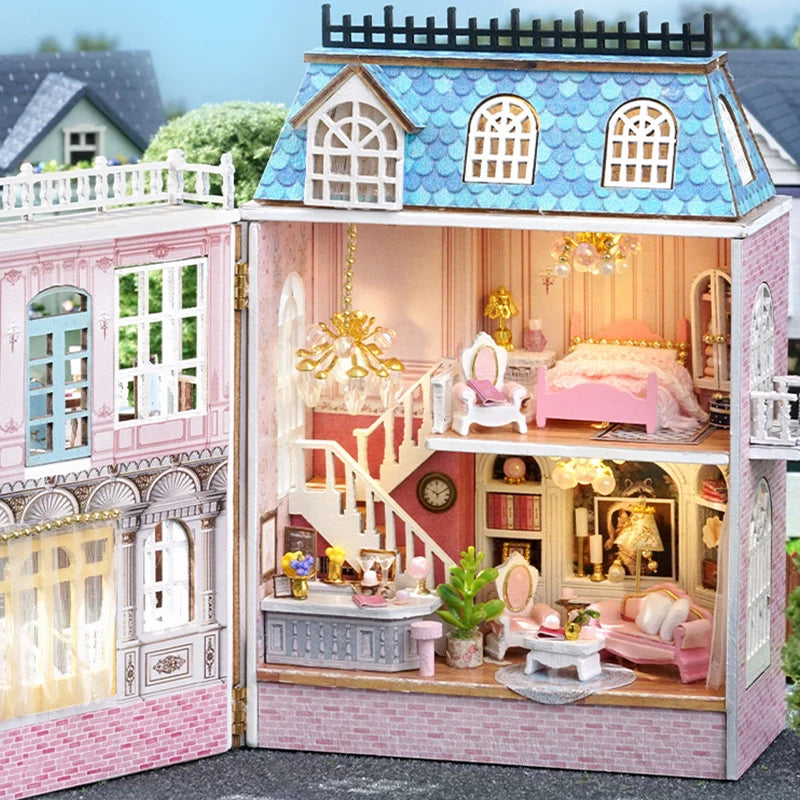 DIY Mini Wooden Dollhouse Kit