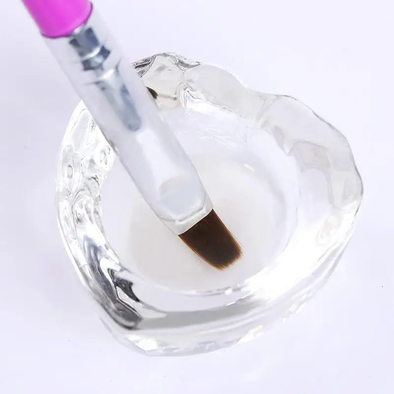 1PC Crystal Glass Dappen Dish with Lid