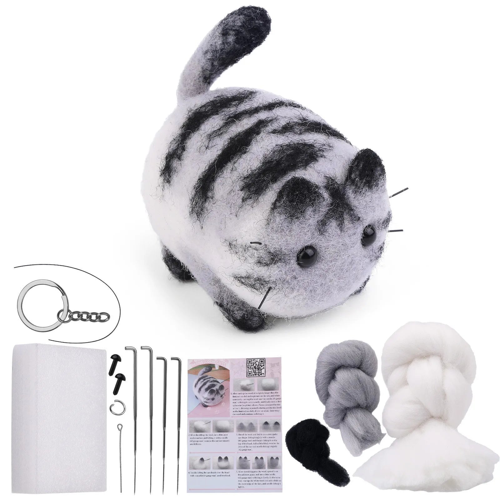 Dog & Cat Wool Needle Felting Kit