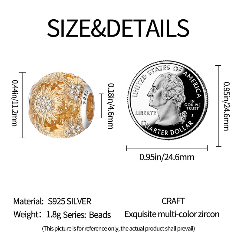 S925 Silver Luminous Firefly & Star Charms (3mm)