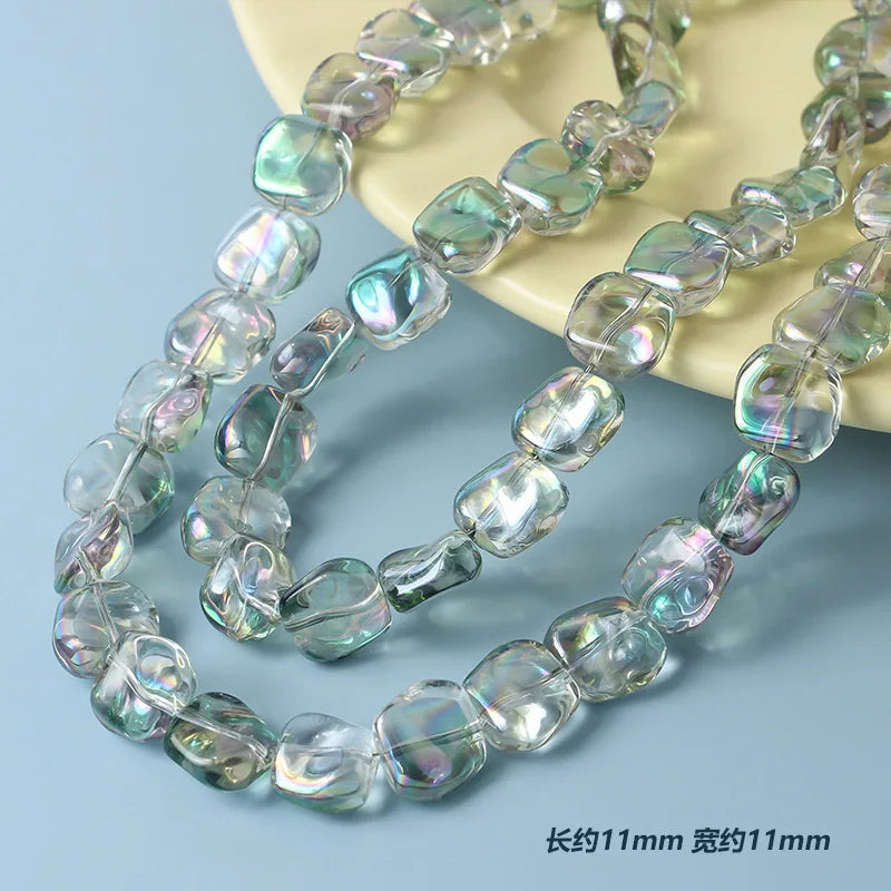 20pcs 11mm Irregular Lampwork Glass Beads