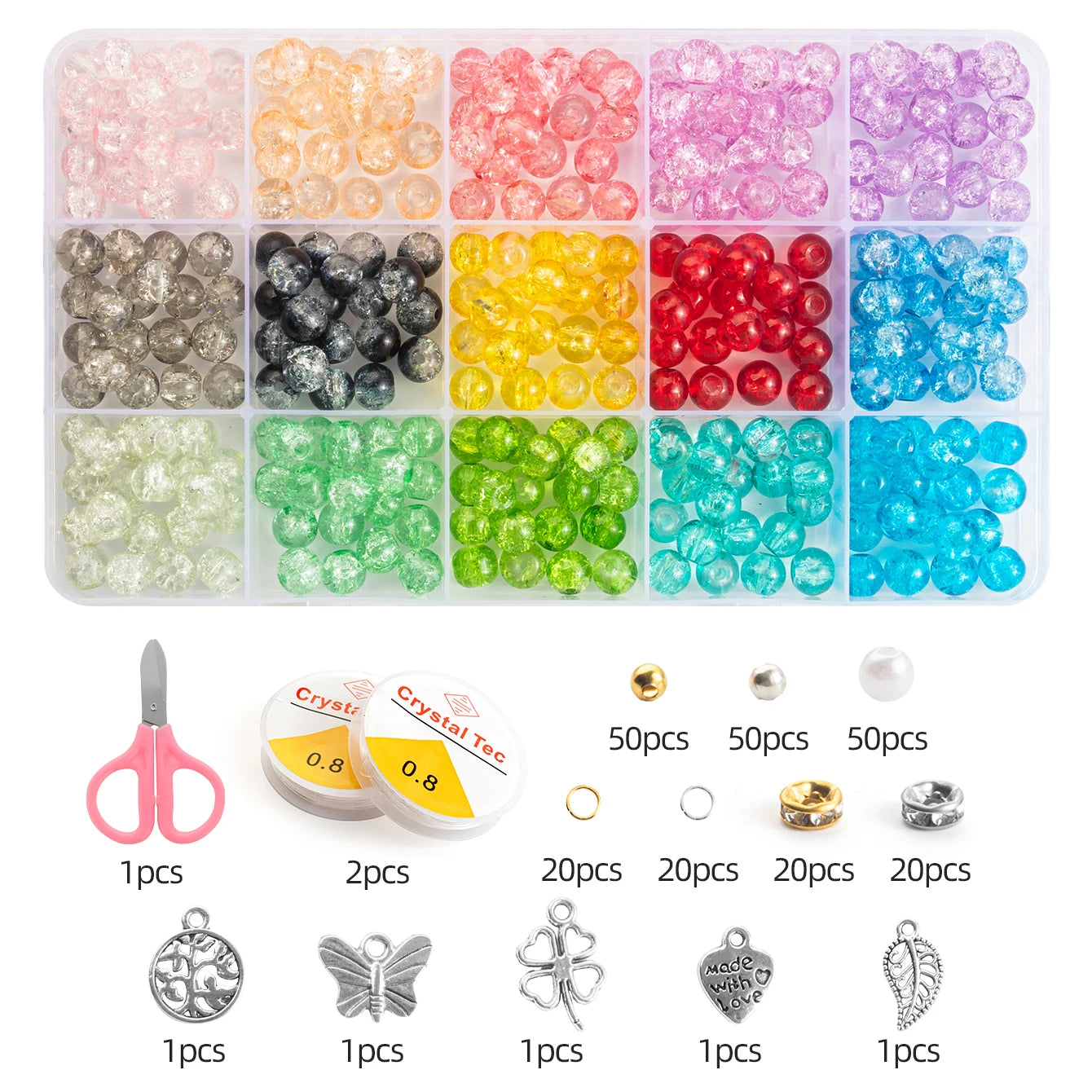 Glass Beads Bracelet Making Kit