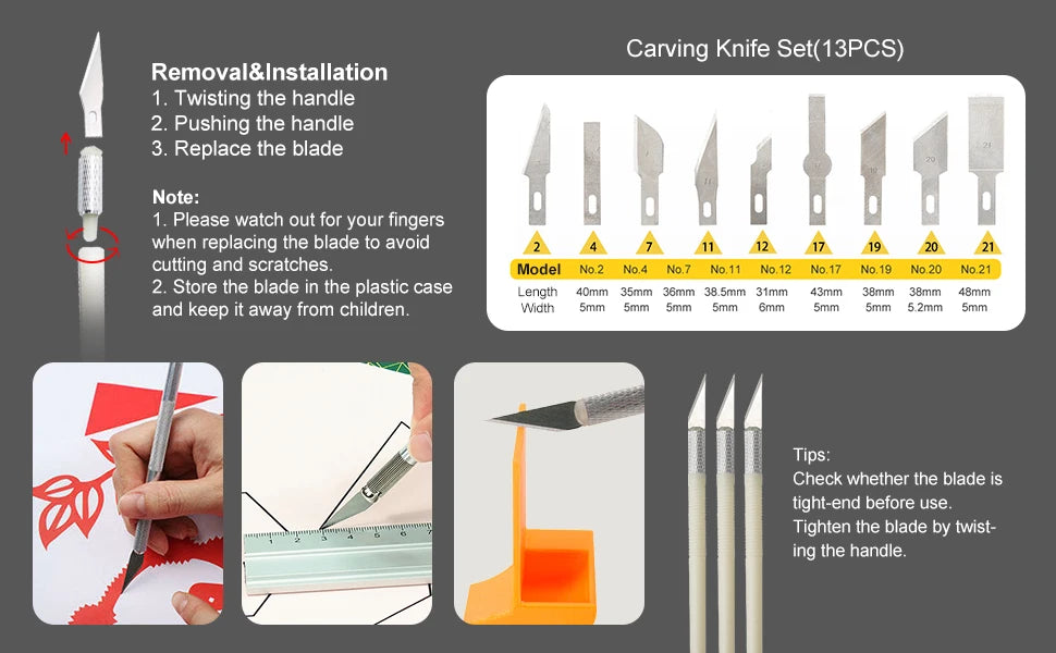 38pcs 3D Print Model Carving & Engraving Tool Kit