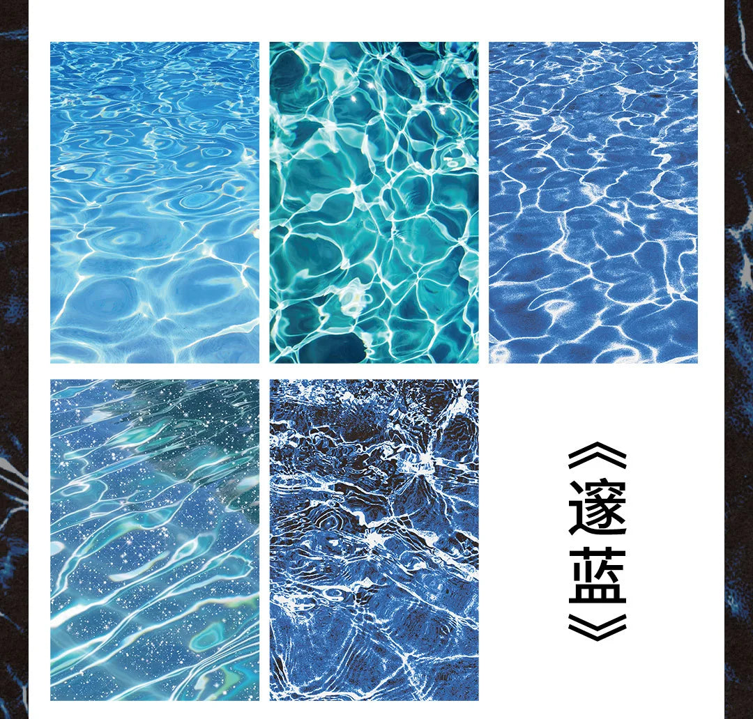 10pcs Wave Ripple Background Stickers