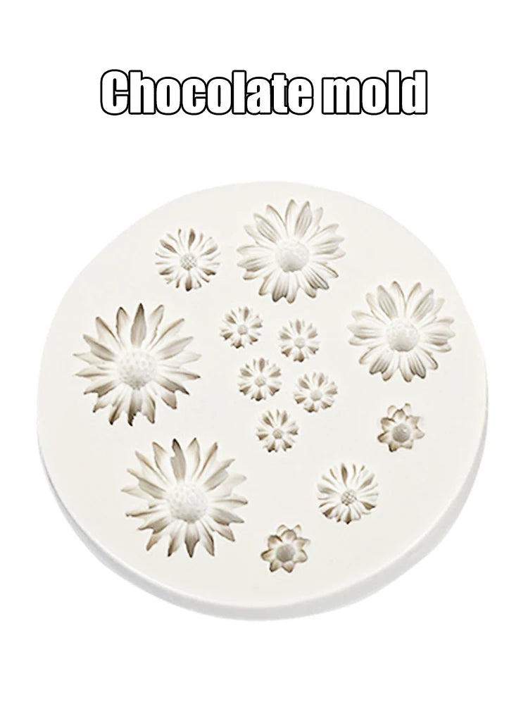 1PC Small Daisy Sunflower Silicone Mold