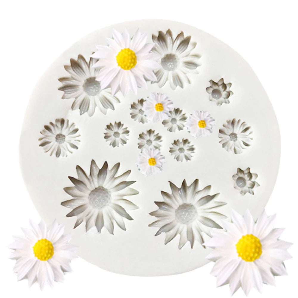 1PC Small Daisy Sunflower Silicone Mold