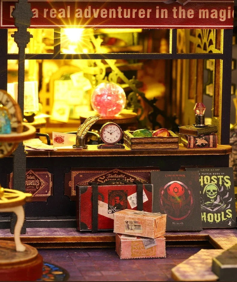 DIY Large Wooden Dollhouse with Miniature Furniture