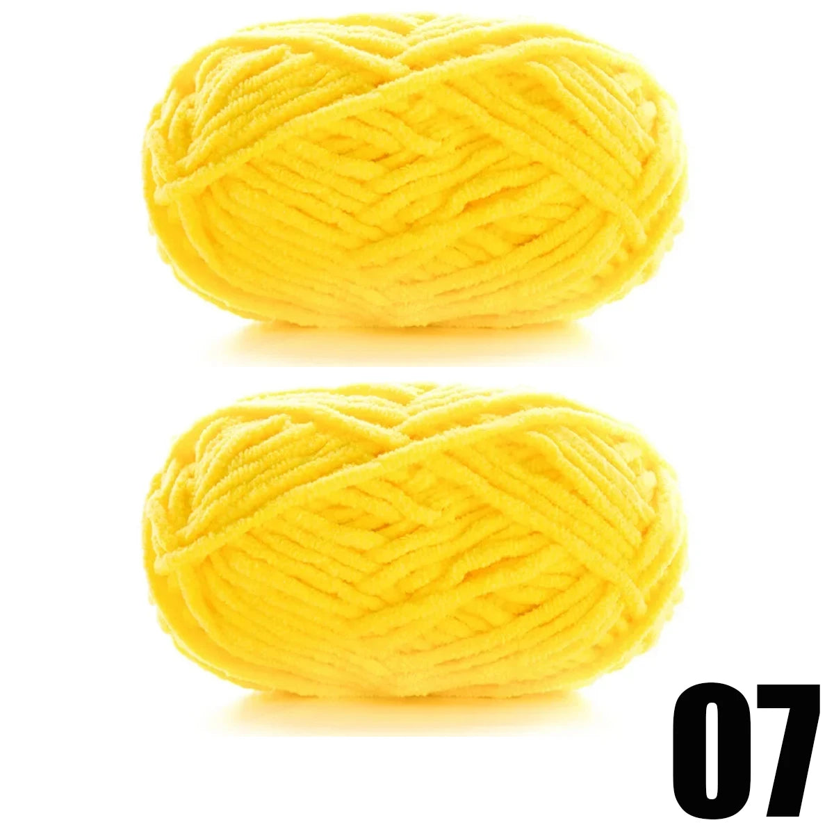 2pcs x 50g Soft Chenille Velvet Yarn