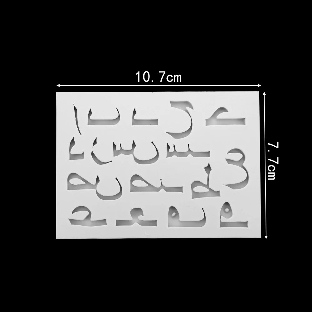 Alphabet & Number Silicone Resin Molds