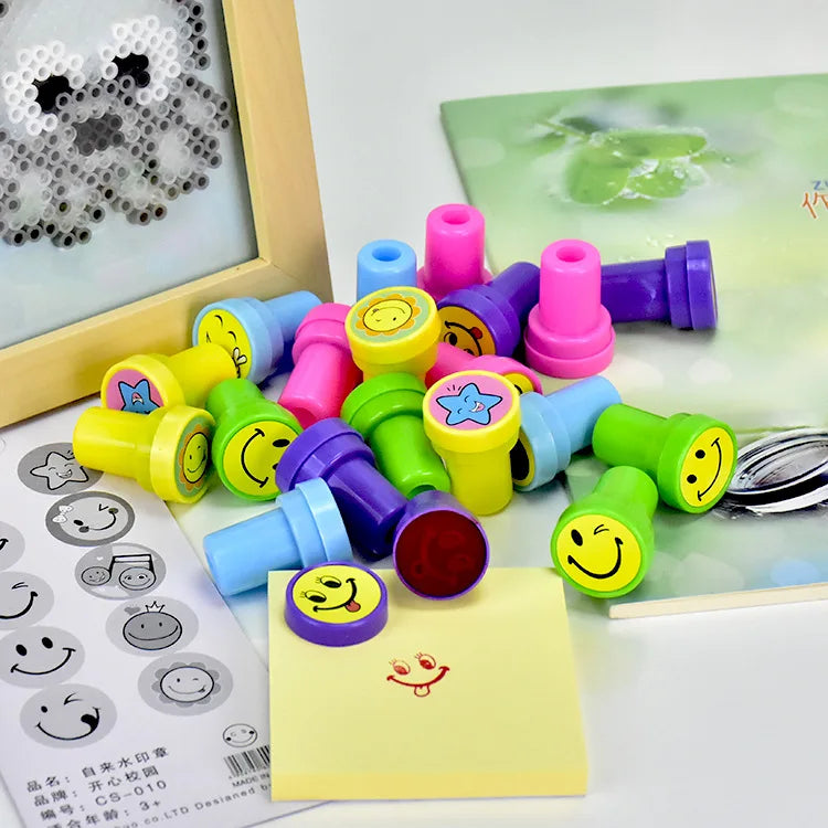10pcs Assorted Self-Inking Stamps for Kids
