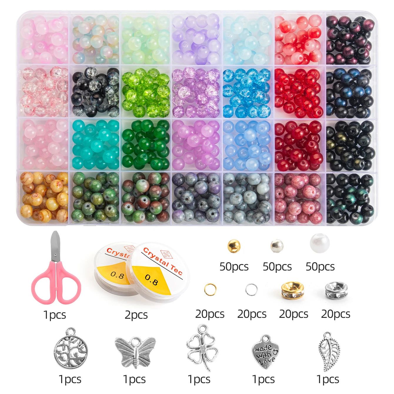 Glass Beads Bracelet Making Kit