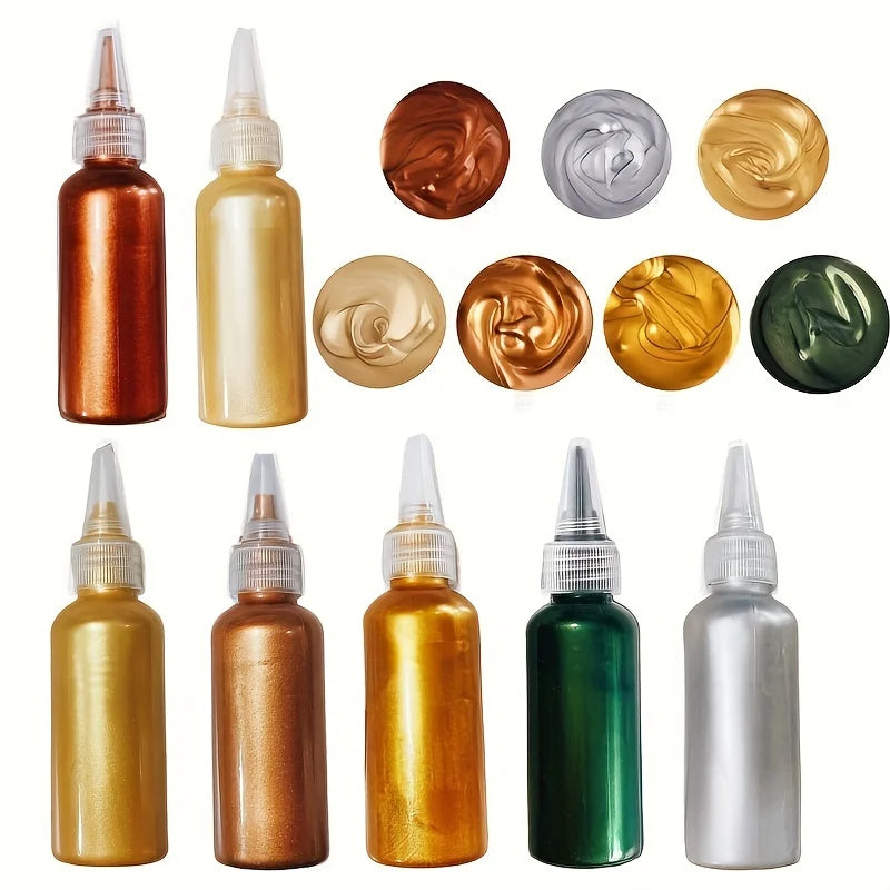 60ml Metallic Acrylic Paint Pigments